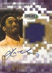 2001-02 UD PlayMakers Limited - Player's Club Warm Up Autographs #KB-AW Kobe Bryant AU, MEM, SN50