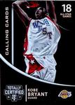 2016-17 Panini Totally Certified - Calling Cards #24 Kobe Bryant