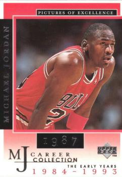 1998 Upper Deck Michael Jordan Career Collection #5 Michael Jordan/Pictures of Excellence 1987