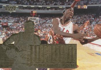 1995-96 Upper Deck The Jordan Collection Jumbo #JC24 The Championship Seasons