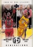 2000-01 Upper Deck Legends - Generations #G1 Michael Jordan / Kobe Bryant