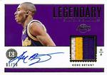 2017-18 Panini Encased - Legendary Swatch Signatures Prime #LS-KBR Kobe Bryant AU, MEM, SN10
