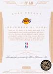 2014-15 Panini Flawless - Flawless Finishes Emerald #FF-KB Kobe Bryant AU, SN5