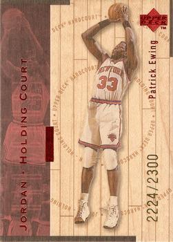 1998 Upper Deck Hardcourt - Jordan Holding Court Red #J18 Patrick Ewing / Michael Jordan