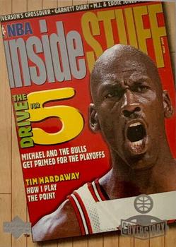 1998 Upper Deck Michael Jordan Living Legend - Cover Story #C6 Michael Jordan - Inside Stuff 5/97