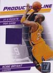 2010-11 Donruss - Production Line Materials #4 Kobe Bryant MEM, SN399