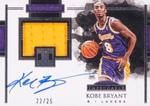 2017-18 Panini Impeccable - Elegance Retired Jersey Autographs #ER-KBR Kobe Bryant AU, MEM, SN25