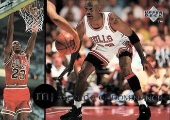 1994-95 Collector's Choice Spanish - Michael Jordan Rare Air Decade of Dominance #J6 Michael Jordan