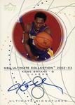 2002-03 Upper Deck Ultimate Collection - Signatures #KB-S Kobe Bryant AU