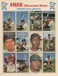 1971 Dell Today's Team Stamps - Panels #NNO George Mitterwald / Brant Alyea / Rich Reese / Rick Renick / Bill Zepp / Danny Thompson / Tom Hall / Charlie Manuel / Stan Williams / Rod Carew / Cesar Tovar / Harmon Killebrew