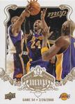 2008-09 Upper Deck MVP - Kobe Bryant MVP White #NNO Kobe Bryant Game 54