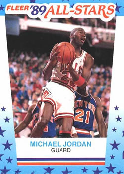 1989-90 Fleer - Stickers #3 Michael Jordan