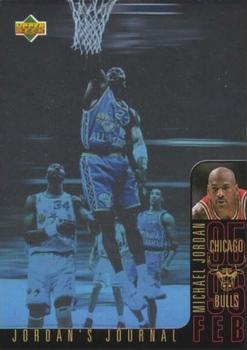 1996-97 Collector's Choice German - Jordan's Journal #J4 Michael Jordan - February