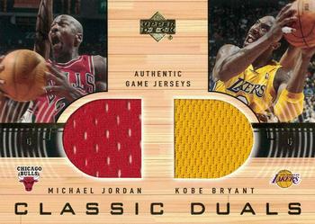 2001-02 Upper Deck - Classic Duals Jerseys #MJ/KB Michael Jordan / Kobe Bryant - MEM: Jersey