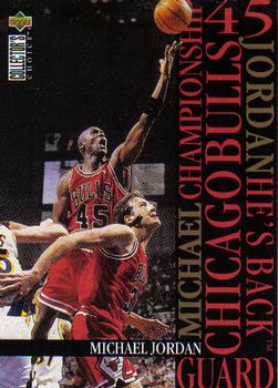 1995-96 Collector's Choice - Jordan He's Back #M1 Michael Jordan