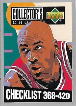1994-95 Collector's Choice - Silver Signature #420 Michael Jordan - Checklist: 368-420