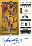 2017-18 Panini Contenders - Historic Rookie Season Ticket #HRT-KB Kobe Bryant AU, SN49