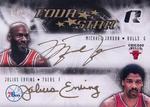 2008-09 Upper Deck Radiance - Four Star Autographs #FS-STAR Michael Jordan / Julius Erving / Kobe Bryant / LeBron James AU, SN10