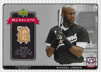 2001 Upper Deck Minors Centennial - MJ Game Bat #MJ-B6 Michael Jordan