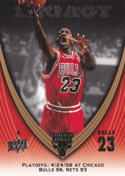 2008-09 Upper Deck Michael Jordan Legacy Collection #1087 Michael Jordan - Game 1087