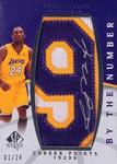 2007-08 SP Authentic - By the Number Career Points #BN-KB Kobe Bryant AU, MANU, SN75