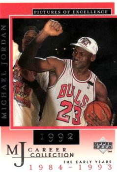 1998 Upper Deck Michael Jordan Career Collection #4 Michael Jordan/Pictures of Excellence 1992