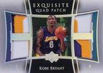 2004-05 Upper Deck Exquisite Collection - Patches Quad #E4P-KB Kobe Bryant MEM, SN3