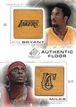 2000-01 SP Game Floor - Authentic Floor Combos #C15 Kobe Bryant / Darius Miles MEM