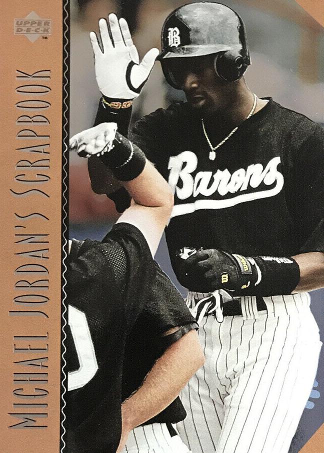 1995 Upper Deck Minor League - Michael Jordan Scrapbook #MJ9 First Home Run