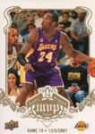 2008-09 Upper Deck MVP - Kobe Bryant MVP White #NNO Kobe Bryant Game 19