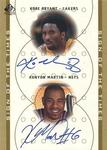 2000-01 SP Authentic - Sign of the Times Double #KB/KM Kobe Bryant / Kenyon Martin AU