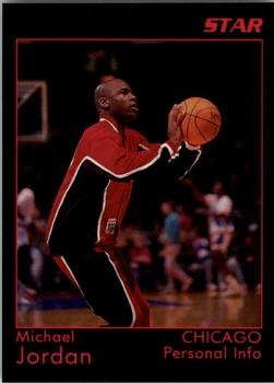 1991 Star Michael Jordan (Unlicensed) - Black Border, Black Backs #5 Michael Jordan - Personal Info