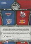 2009-10 SP Game Used - Fabric Foursome 35 #F4-BMCS Kobe Bryant / Desmond Mason / Vince Carter / Josh Smith MEM, SN35