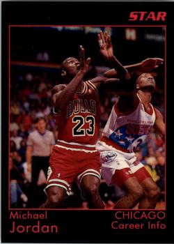 1991 Star Michael Jordan (Unlicensed) - Black Border, Black Backs #4 Michael Jordan - Career Info